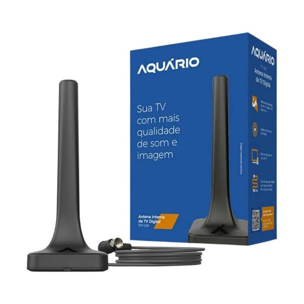 Imagem de Antena interna de tv digital com cabo 2,5 m dtv-200 aquario