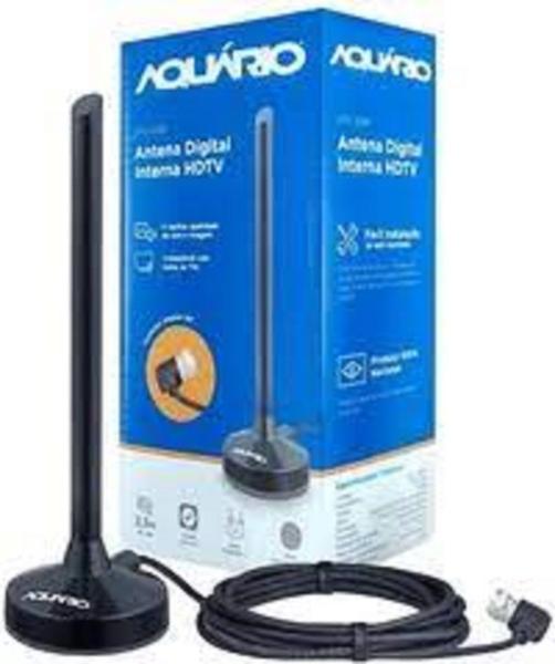 Imagem de Antena interna digital hdtv cabo 2.5m dtv-100p