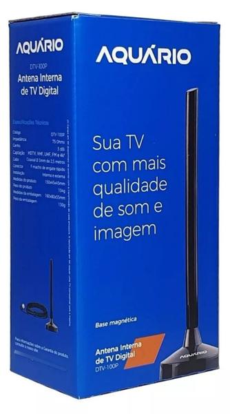 Imagem de Antena Interna ultra Slim Tv Digital 5 Em 1 Vhf Uhf Hdtv Dtv Fm 4k - Envio Imediato