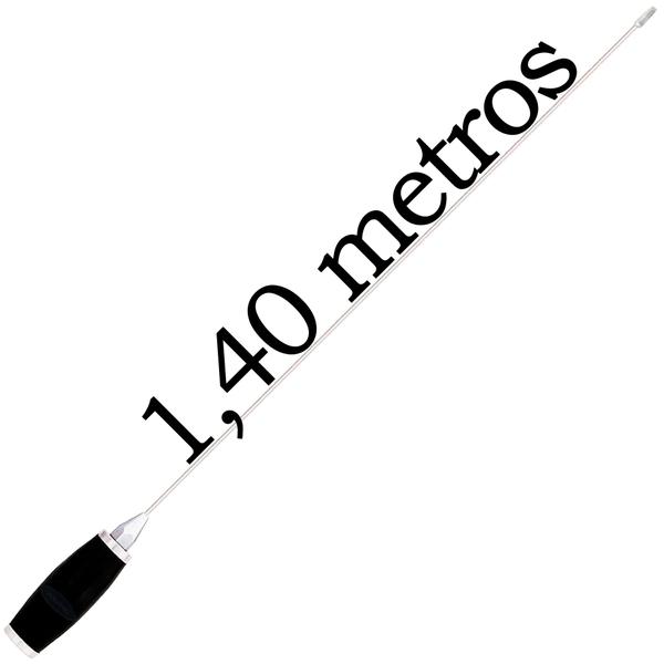 Imagem de Antena Móvel Px 1,40 metros Suporte Bi-Articulado Camionete Alongador 25cm Parafusos Anti-Furto