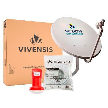 Imagem de Antena Vivensis 90cm Monoponto Banda Ku Chapa - Md90