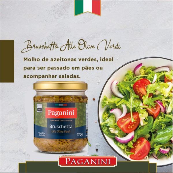 Imagem de Antepasto Bruschetta Azeitona Verde  PAGANINI 170g