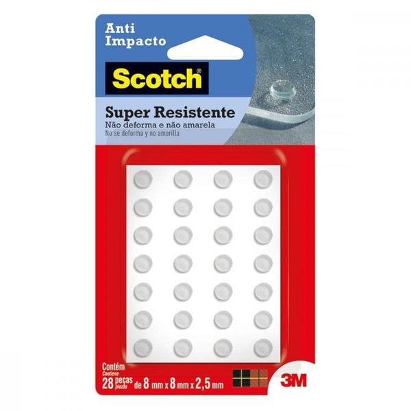 Imagem de Anti Impacto Adesivo 3M Scotch Gota 8Mm X 8Mm X 2,5M Com 28 Pecas