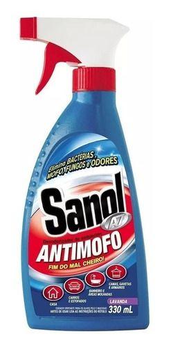 Imagem de Anti Mofo Desodorizador 330ml Sanol Ambientes Roupa Kit 3und