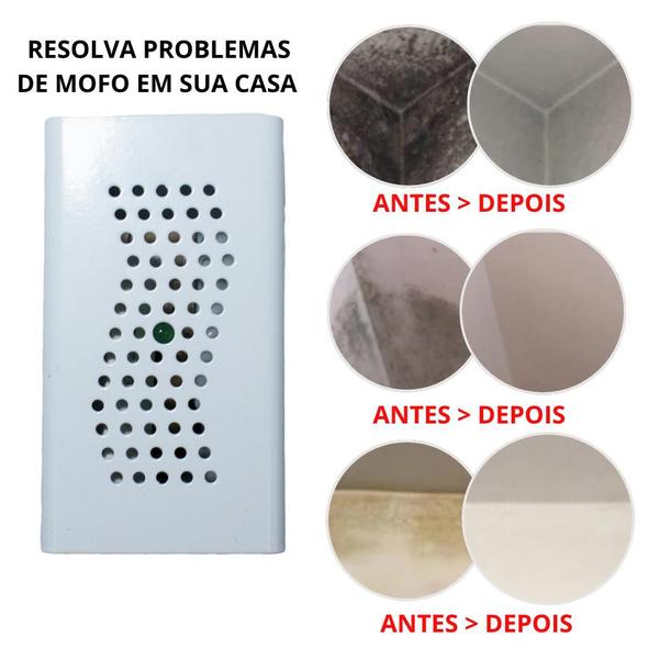 Imagem de Anti Mofo Eletrônico Branco 220V 1 unid. Repel Mofo - Combate microorganismos, mofo, bolor