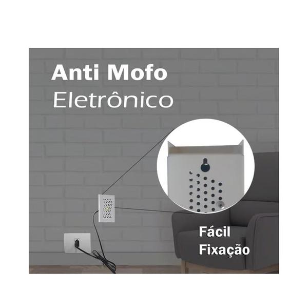 Imagem de Anti Mofo Eletrônico Guarda Roupa Armário 110v Branco Fungos Elétrico bolor bactérias umidade eliminar mau cheiro roupas