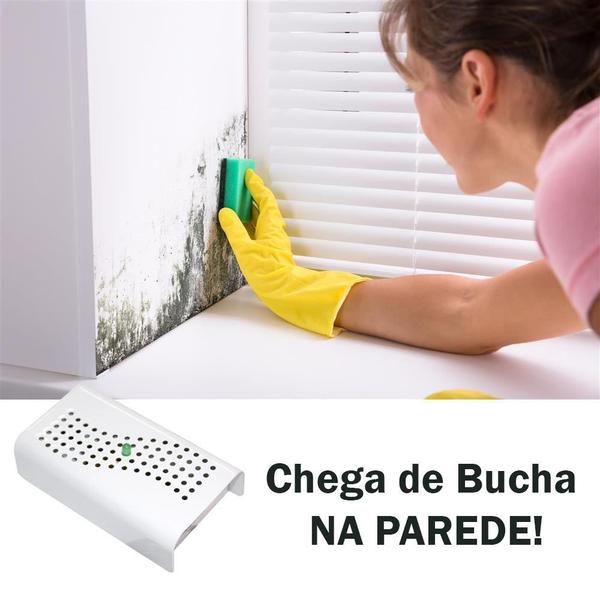 Imagem de Anti Mofo Eletrônico R14 110V Branco Repel Mofo Anti-Ácaro e Fungos Cabo 5 Metros