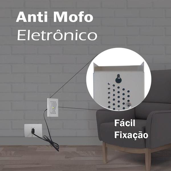 Imagem de Anti Mofo Eletrônico R14 110V kit 2 unid. Branco Repel Mofo, Anti-Ácaro e Fungos, Desumidificador Capte