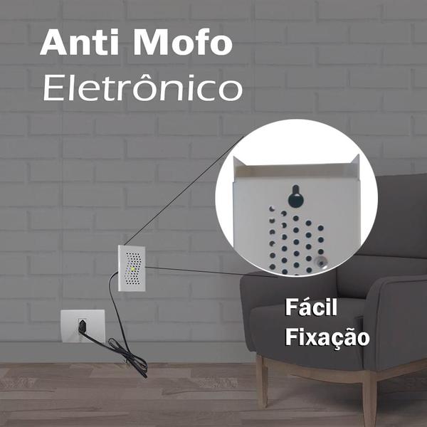 Imagem de Anti Mofo Eletrônico R14 220V  1 unid. Branco Repel Mofo, Anti-Ácaro e Fungos, Desumidificador Capte