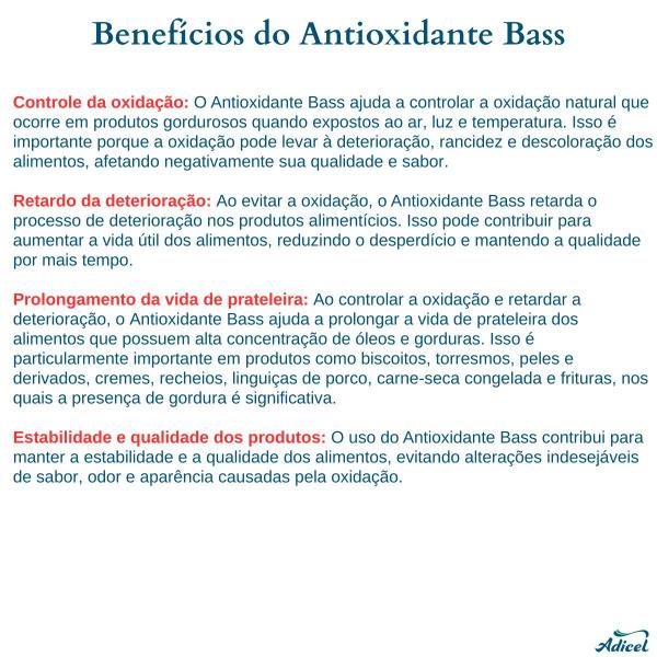 Antioxidante BASS Evita Ranço - 1kg - Adicel Ingredientes Imagem de Antioxidante BASS Evita Ranço - 1kg