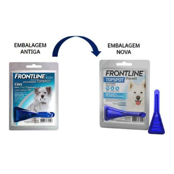 Imagem de Antipulga e Carrapato Frontline Topspot -  Cães 10,0 a 20,0 KG  - 1,34 ml ( 01 Pipeta)