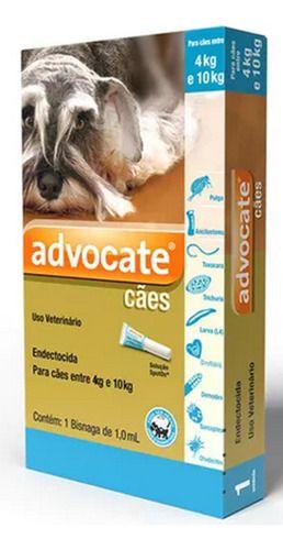 Imagem de Antipulgas Advocate Cães 4 A10 Kg Com 01 Pipeta 1,0ml