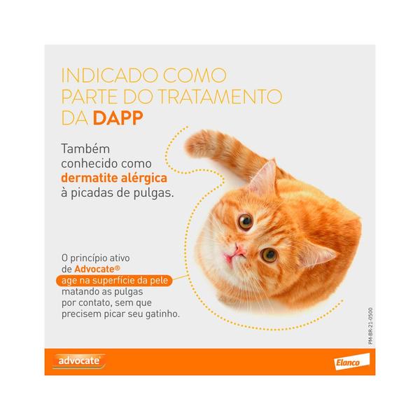 Imagem de Antipulgas Advocate para Gatos entre 4 e 8kg 0,8ml