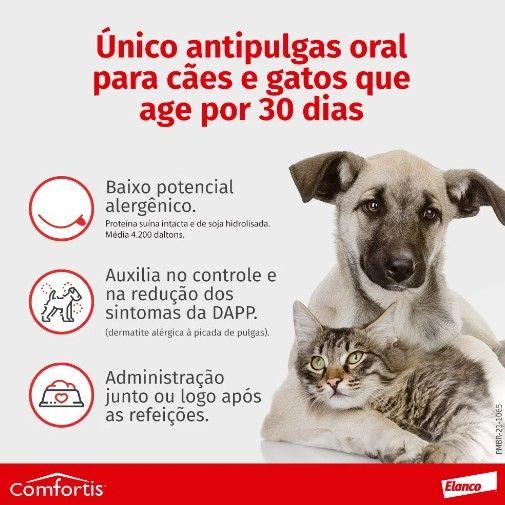 Imagem de Antipulgas Comfortis 140mg Cães 2,3 A 4,5kg Gatos 1,4 A 2,8kg