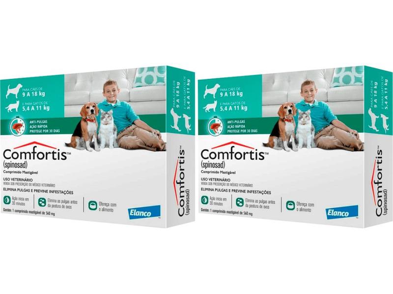 Imagem de Antipulgas Comfortis 560mg 1 Compr - Elanco - 2 Unidades