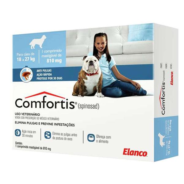 Imagem de Antipulgas Comfortis Elanco - 810 mg - Início 30 min