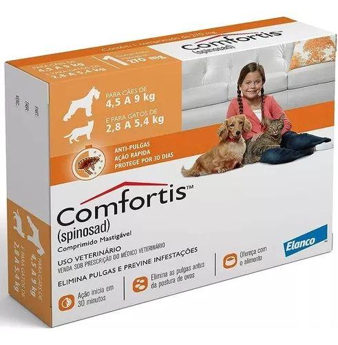 Imagem de Antipulgas Comfortis Elanco Cães 4,5 A 9kg Gatos 2,8 A 5,4kg