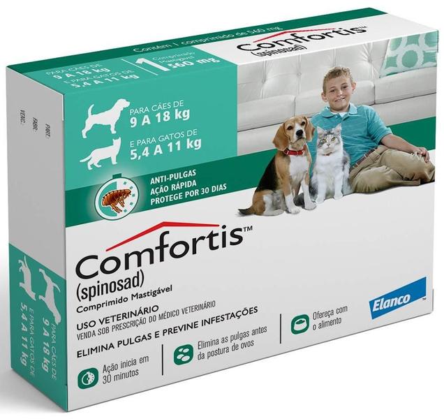 Imagem de Antipulgas Comfortis Elanco Cães 9 A 18kg Gatos 5,4 A 11kg