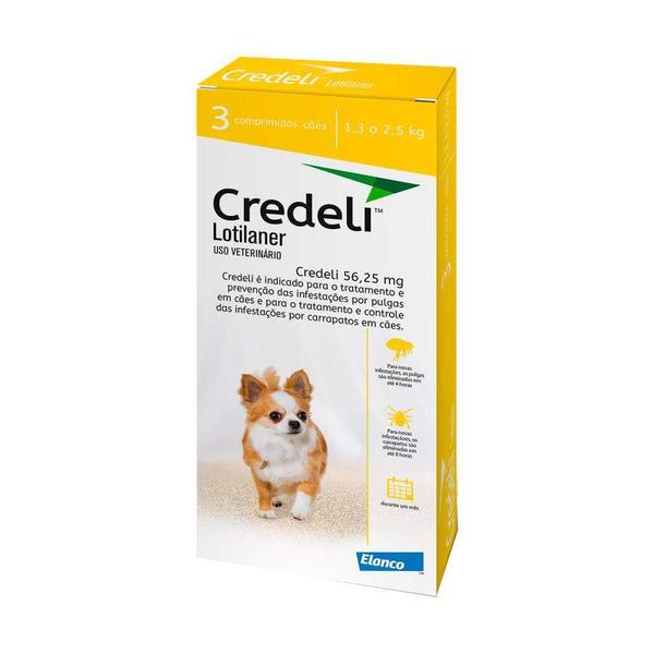 Imagem de Antipulgas Credeli Elanco para Cães 1,3 a 2,5kg - 1 Unidade