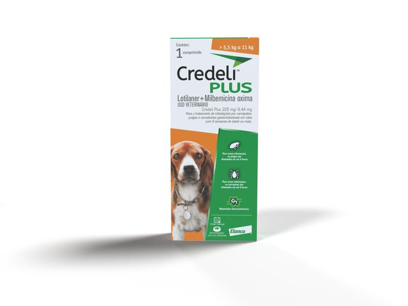 Imagem de Antipulgas Credeli Plus Cães 5,5Kg A 11Kg 1 Comprimido Elanco