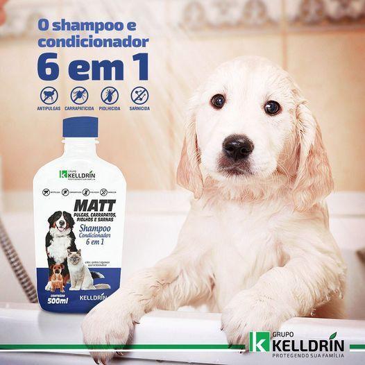 Imagem de Antipulgas e Anticarrapatos 48 Comprimidos Plus para Cachorros Grandes de 40-60kg + Shampoo e Condicionador Matt 6 em 1 Pet