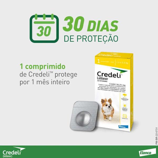 Imagem de Antipulgas e Carrapatos Credeli 450 mg 11 a 22 kg Cães