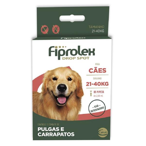 Imagem de Antipulgas e Carrapatos Fiprolex Ceva Cães 21 a 40 Kg