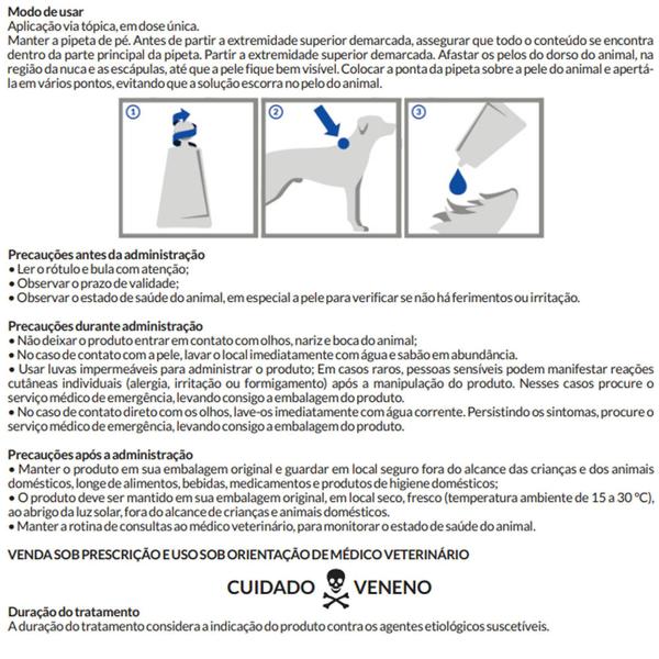 Imagem de Antipulgas e Carrapatos Word Fipronil Veterinária ConFront Plus 0,67ml para Cães de 02 a 10kg - WORL