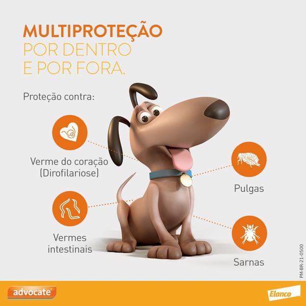 Imagem de Antipulgas e Vermes Advocate Cães de 25 a 40kg (4,0 ml)