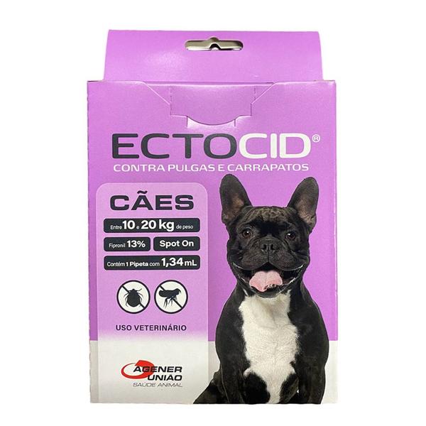 Imagem de Antipulgas Ectocid para Cães de 10 à 20 kg Agener 1,34ml