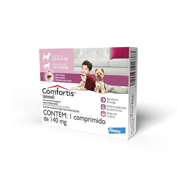 Imagem de Antipulgas Elanco Comfortis 140mg Caes E Gatos