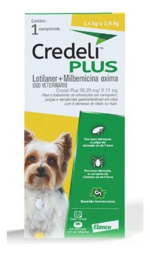 Imagem de Antipulgas Elanco Credeli Plus Para Cães De 1,4 A 2,8 Kg