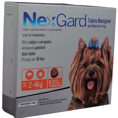 Imagem de Antipulgas Nexgard Para Cães De 2 À 4Kg