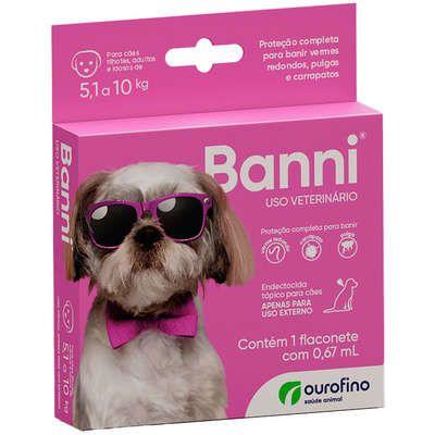 Imagem de Antipulgas Ourofino Banni para Cães de 5,1 a 10 kg