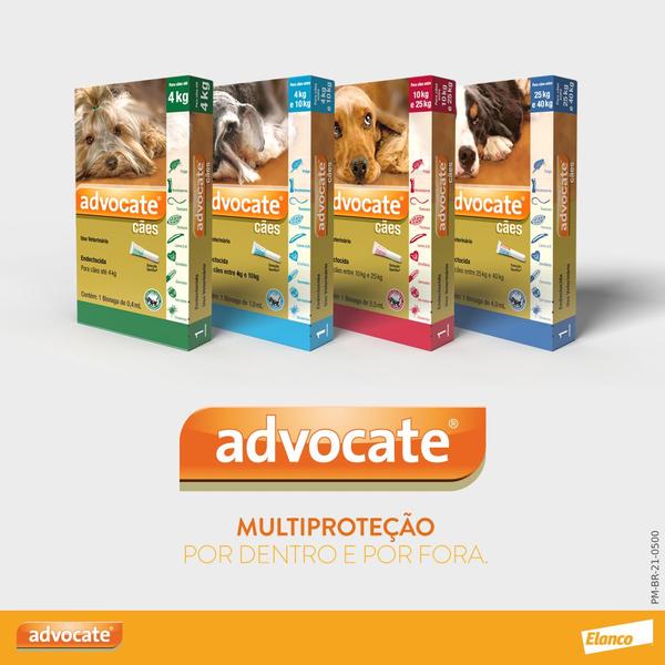 Imagem de Antipulgas Vermes Sarnas Elanco Advocate 1,0ml Para Caes