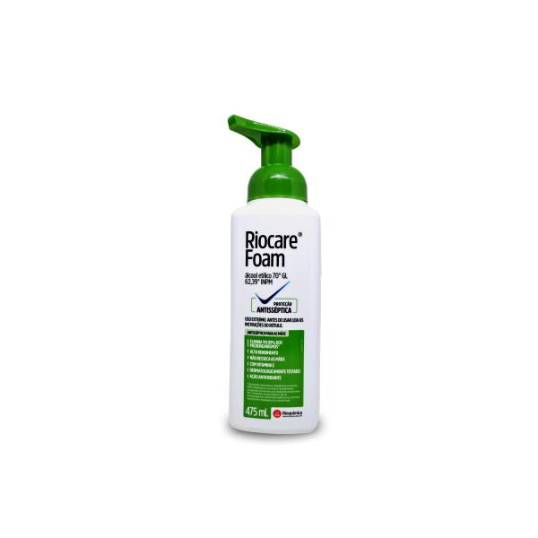 Imagem de Antisséptico álcool p/ mãos riocare foam 475ml  rioquímica - 1und