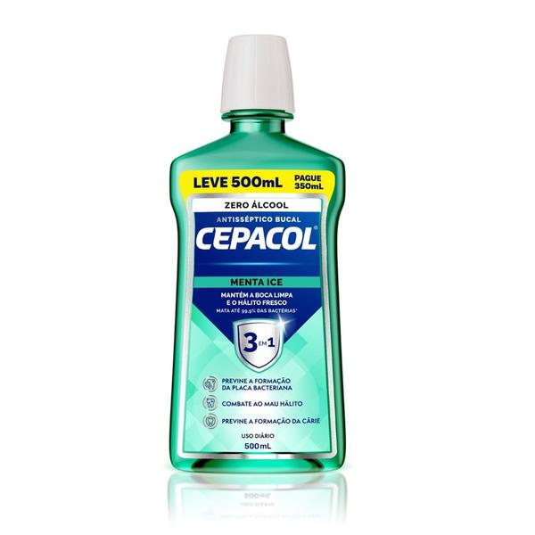 Imagem de Antisséptico Bucal Cepacol Menta Leve 500ml Pague 350ml