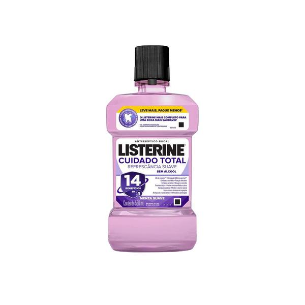 Imagem de Antisseptico Bucal Listerine 500ml Cuidado Total Zero