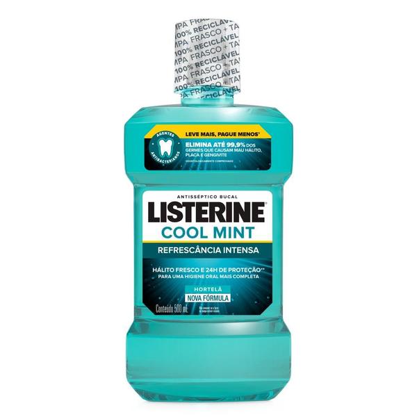 Imagem de Antisséptico Bucal Listerine Cool Mint Refrescância Intensa 250ml