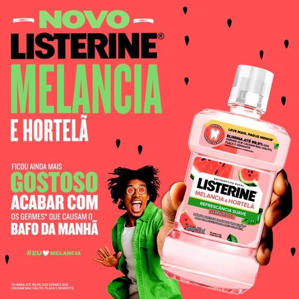 Imagem de Antisséptico Bucal Listerine Melancia e Hortelã 500ml