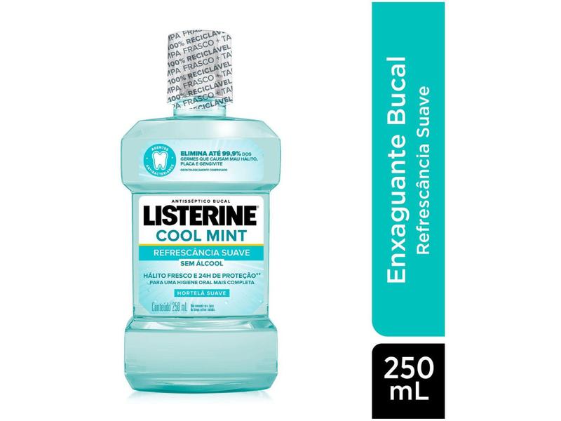 Imagem de Antisséptico Bucal Listerine Sem Álcool - Cool Mint Zero 250ml