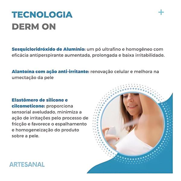 Imagem de Antitranspirante Aerosol Derm One 125 Ml Antialérgico - Controle do suor