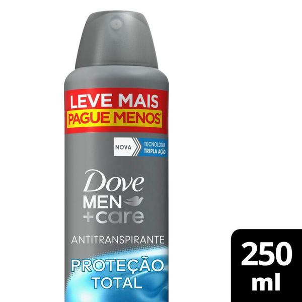 Imagem de Antitranspirante Aerosol Dove Men+Care Proteção Total 250 ml