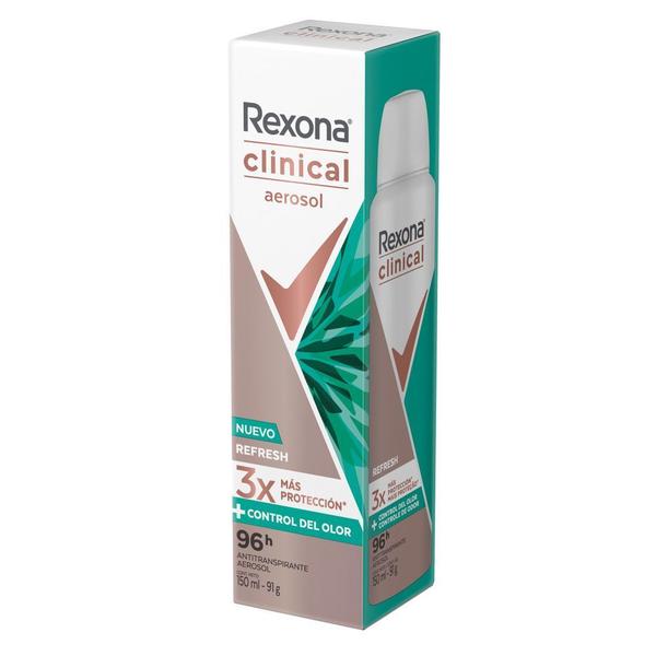 Imagem de Antitranspirante Aerosol Rexona Clinical Refresh 150ml