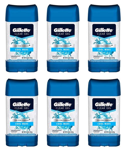 Imagem de Antitranspirante/desodorante Gillette Clear Gel 48h (pacote com 6)