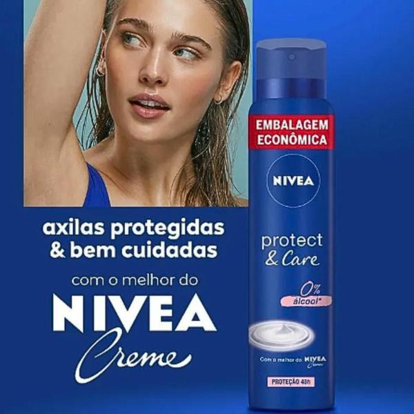 Imagem de Antitranspirante Nivea Aerosol Protect e Care 48h 200ml