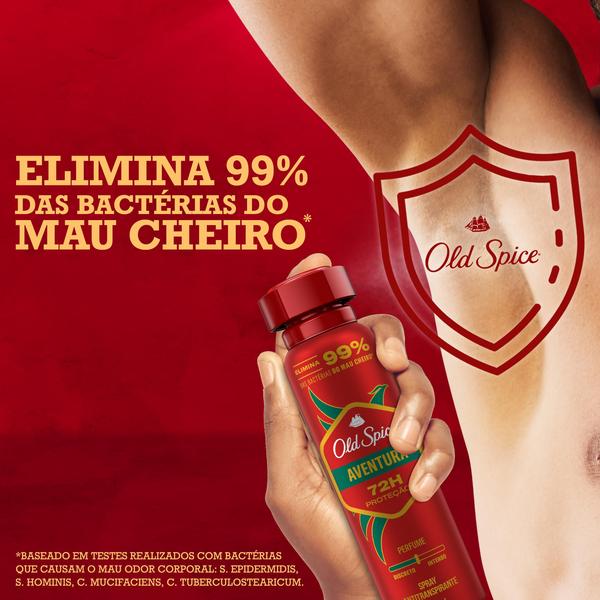 Imagem de Antitranspirante Spray Old Spice Adventure Valentia e Madeira 93g