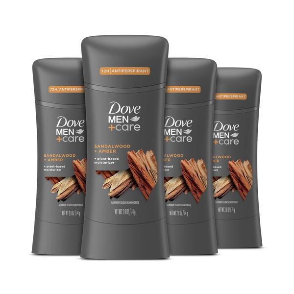 Imagem de Antitranspirante Stick Dove Men+Care Sandalwood + Amber 72H 4x65ml