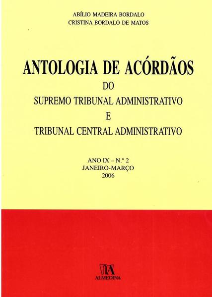 Imagem de Antologia de Acordãos do STA e TCA - Ano IX - Nº 2 - ALMEDINA MATRIZ