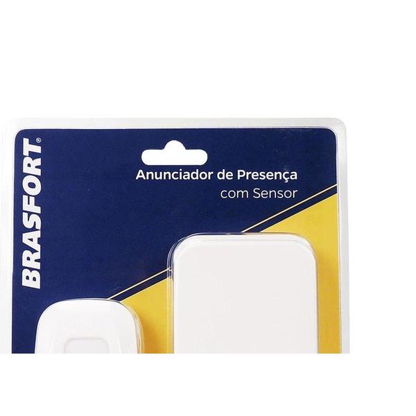 Imagem de Anunciador De Presenca Brasfort Com Sensor Branco  7930